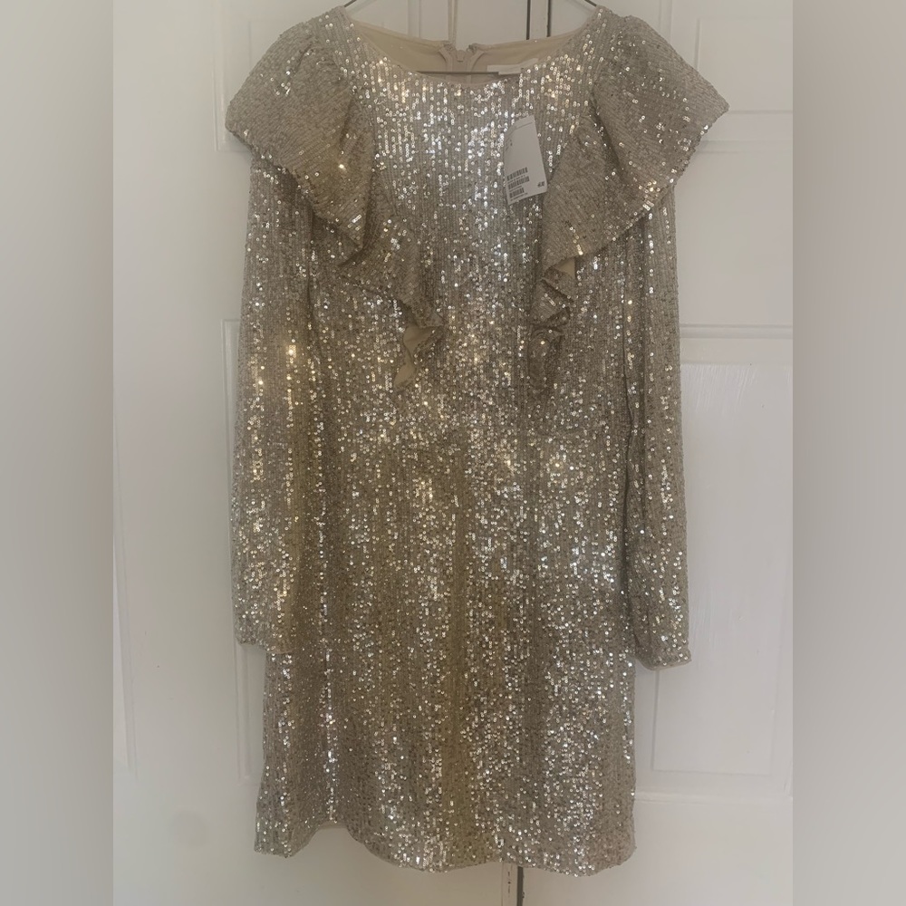 Gold sequin HM dress size Large